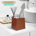 Tissue Box Cover,Wooden Tissue Box Holder,Farmhouse Style,Wood Tissue Box Cover Rectangle,Tissue Box,for Bathroom,Kitchen,Bedroom,Dining Table,Office (Red Walnut Color)