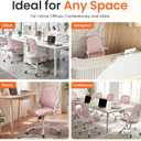 NEO CHAIR Office Computer Chair Ergonomic Mesh Back Flip-Up Arms, Pink