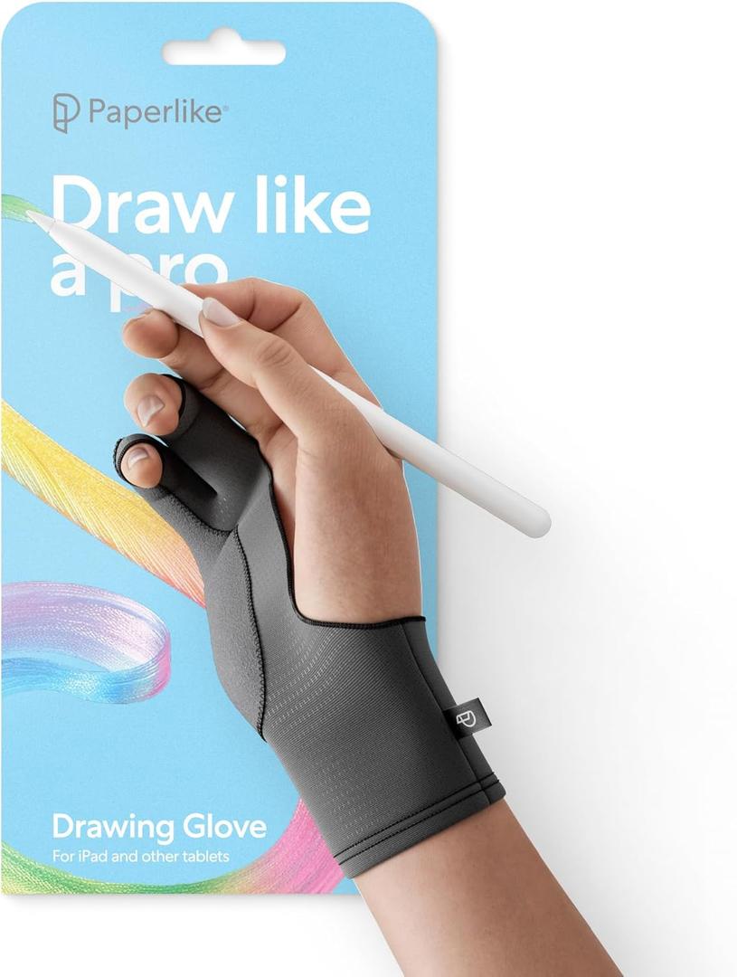 Paperlike's Drawing Glove for iPad - Artist Glove for Drawing on Tablets (Right and Left Hand; S)