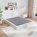 Awesofurni King Box Spring, 8 Inch King Size Box Spring Only, 3000 lbs Heavy Duty Metal Frame Mattress Foundation with Fabric Cover, Easy Assembly-Noise Free