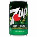 7UP Zero Sugar Lime Lemon Soda, 7.5 Fl Oz Mini Cans, 10 Pack, BBD 11/01/2026