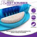 Mars Wellness Bath Scrubber and Foot Exfoliator - Feet Scrubber Dead Skin Remover - Shower Exfoliating with Foot Pumice Stone