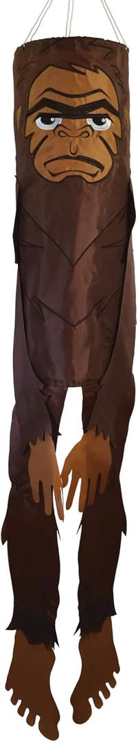 In the Breeze 5065 Bigfoot Buddy Windsock-Hanging Outdoor Decoration, 50 Inches