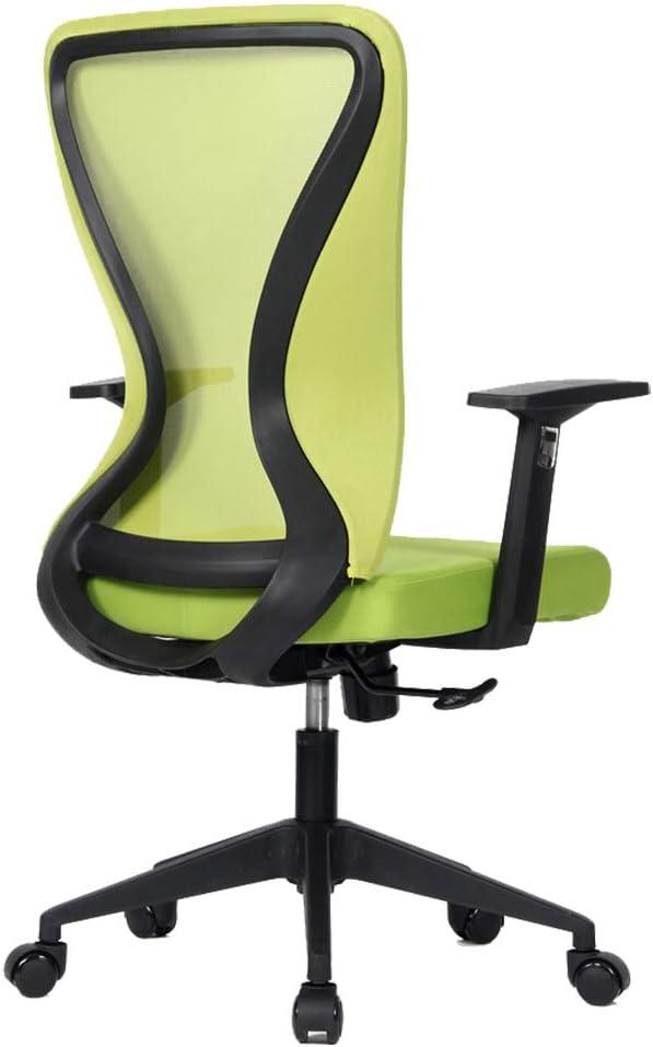 Modern Home Xelo Solo Mid-Back Desk/Office Task Chair, Computer Ergonomic Mesh Back Lumbar Support with Armrests (Black/Lime Green)