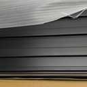 PVC Slatwall Panels, 4 ft x 8 ft Garage Wall Storage Systems, Black | Heavy-duty PVC slat wall panels, cuttable, moisture resistant, flame retardant, for garage and workshop storage systems