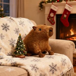 Cute Capybara Plush Stuffed Animal, 8.67inch Soft Capybara Plushie Kawaii Stuffed Toy, for Kids & Collectors
