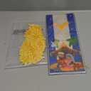 Gueevin 150 Set Christmas Nativity Gift Treat Bags Nativity Scene Goodie Candy Bag Bulk Xmax Religious Candy Bag with Twist Ties Cards Party Favors for Winter Xmax Party Supplies