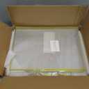 Acrylic Sign Holder 8.5 x 11, Double Sided Clear Display Stand, Gold Flyer Holder 8.5 x 11 for Home Office Shop Restaurant 4 Pcs