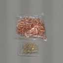 Zhehao 100 Pieces Key Hooks Jewelry Small Hook Key Hanging Small Wall Mounted Single Hook Robe Clasp Coat Hooks and 110 Pcs Screws for Hanging Hat, Scarf, Bag(Rose Gold, 100 Pieces)