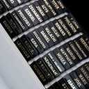 UPAFEXXI-Leather Bible Tabs, Bible Tabs for Women and Men(Gold Foil Lettering) Large Print Stickers, Easy to Read and Apply, 80 Chapters Labels for Easy Navigation(Black)