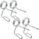 Barbell Spring Collar Weightlifting Accessory Olympic Weight Bar Clips Fast Lock Grip for Dumbbells Squats Bench Press Sold in Pairs