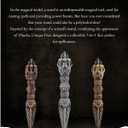 Wand Dice Spinner for Dungeons and Dragons, Metal D&D Unique Roulette Dice, Dungeons and Dragons Gift Set for Role Playing Games (Rustic Copper Hong)