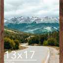13x17 Picture Frame Deep Brown for Wall Hanging, Wood 13 x 17 Frame Photo Frame for Wall Horizontally or Vertically, Deep Brown, Pack of 1