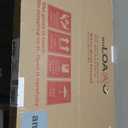 LOAAO 24x32 Inch White Metal Framed Bathroom Mirror for Wall, White Bathroom Vanity Mirror Farmhouse, Large Rounded Rectangle Mirror, Anti-Rust, Hangs Horizontally or Vertically