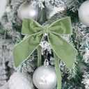 2 x MEEDEE Sage Green Velvet Ribbon 1.5 Inch Single Face Nylon Velvet Ribbon 10 Yards Spool Light Green Ribbons for Christmas Tree, Gift Wrappig, Rustic Wreath, Velvet Bow, Hair Bows, Home Decor