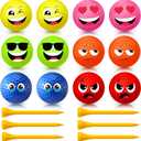 18 Pcs Golf Balls Gifts Set for Dad 12 Funny Humor Golf Balls and 6 Tees for Men Women Coworkers Employees Golfers Birthday Retirement Christmas Holiday Party Favors