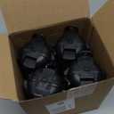 Extension Cord Cover Outdoor, 4 Pack IP54 Water-Resistant Power Cord Protector Electrical Connection Box Outside Cable Safety Cover for Electronics Plug Outlet Tool Holiday Light, Black