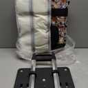 Rolling Sewing Machine Bag with Five 360-Degree Rotating Wheels,Sewing Machine Carrying Case Fits for Most Standard Sewing Machines,YKK zipper,Hard Bottom Pad (Floral)