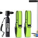 Mini Scuba Tank 0.5L Diving Tank with DOT Certification Up to 10 Minutes Underwater Breathing Reusable Backup Tanks for Underwater Shooting and Rescue Operations