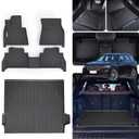 Floor Mats & Trunk Mat for 2019-2024 2025 BMW X5 40i/50i/M50i/M60i/M/M Competition,TPE All Weather Protection 2 Rows Full Set Car Mats