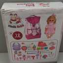 Baby Care Doll Toys Set, 36PCS Dolls Playset, Hair Salon Pretend Play Toddler Doll Toys Incl 14'' Baby Dolls Toy, Backpack, Hair Dryer, Curler, Xmas Gifts for Age 3 4 5 6+ Years Old Girls Kids