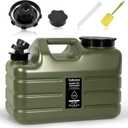 3 Gallon Water Jug, Portable Camping Water Jug Dispenser with Spigot, Leak-Proof Water Storage Containers for Camping, Outdoor, RV, BPA Free Emergency Water Tank, Green