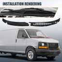 JDMSPEED Windshield Wiper Cowl Panel Grille Compatible with Chevy Express GMC Savana 1500 2500 3500 1996-2017 Left & Right Side Front Window Cover Insert Panel Replace#25826330 25826329