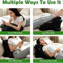 RSN Ergonomic Memory Foam Wedge Pillow 27° Bed Contoured Support Pillows, Onesize