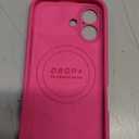 Vooii Magnetic for iPhone 17 Case, Compatible with Magsafe (Premium Liquid Silicone) (Integrated Camera Control Button) Full Body Protective Anti-Scratch Microfiber Lining 6.3", Pitaya