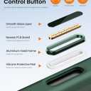 BXYJY for iPhone 17 Case Magnetic with Stand, Camera Control Button, Full Lens Protection, Compatible with MagSafe, Military Grade Protection, Translucent Matte Thin Hard Case for iPhone 17, Green