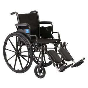 Medline Guardian Wheelchair with Desk-Length Arms and Elevating Leg Rests