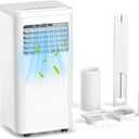 ZAFRO 10000BTU Portable Air Conditioner - 3-in-1 Cooling, Dehumidifier & Fan, 3 Speed, Remote Control, 24-Hour Timer, LED Display