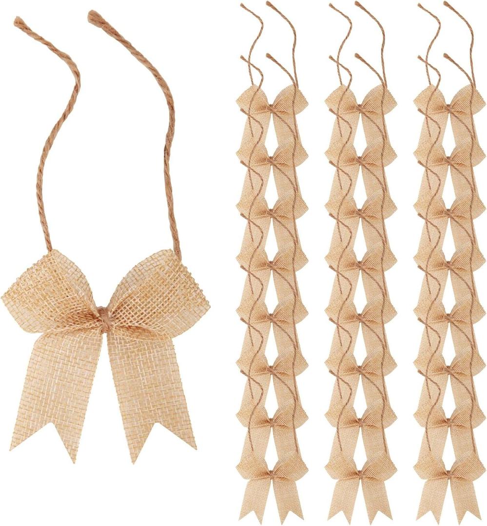 24 Pcs 3 Inch Mini Buffalo Plaid Check Ribbon Bow Smal Bows for Crafts Sewing Scrapbook Wedding Christmas Halloween Thanksgiving Decorations (Brulap)