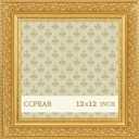 12x12 Vintage Picture Frame Gold,Antique Frame 2inch Wide Line