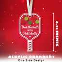 2 x Pickleball Gifts - Pickleball Ornament - Pickle Ball Ornaments for Christmas Tree - Funny Pickle Ball Sports Gifts for Women, Men, Lovers, Players - Acrylic Christmas Ornament 2025