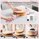 CoquusAid 2025 Upgrade Bread Knife for Homemade Bread, Worlds 1st Double Serrated Knife with 5 Thickness Adjustable Slicing Guide, Stainless Steel Bread Cutter, Razor Sharp for Sourdough, Pink