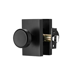 STARPY Black Door Knobs, Interior Door Handles for Hall, Heavy Duty Door Knob Door Lever (Hall & Closet, Matt Black)