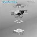 Bathroom Exhaust Fan with 5-CCT Dimmable LED Light, 110 CFM, Quiet 1.2 Sones, Retrofit No-Screw Roomside Installation, Energy Star, BEL110