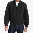 LONDON FOG Men's Auburn Zip-Front Golf Jacket (Regular & Big-Tall Sizes), Black, X-Large