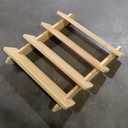 Wooden Rack Stand Wooden User-Friendly Design,  17.3x15.5"
