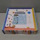 Montessori Wooden Busy Board Toys for 1 2 3 Years Old Boys Girls,Toddler Sensory Educational Fidget Board Travel Toy with LED Light Up Switches & Music Boxes, Locks for 1 to 6 Year Kids Gifts