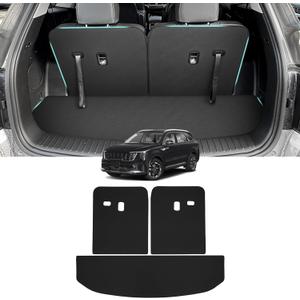 Mixsuper Cargo Liner for Kia Sorento 2021-2024 2025 2026, All Weather Trunk Mat Backrest Mat TPE Back Seat Cover Protector for Sorento Accessories Mixsuper Cargo Liner for Kia Sorento 2021-2024 2025 2026, All Weather Trunk Mat Backrest Mat TPE Back Seat Cover Protector for Sorento Accessories