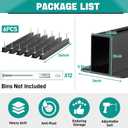EVERHANGER Ceiling Storage Rack, Heavy Duty Overhead Garage Storage Rack, Adjustable Ceiling Bin Storage System, 6 Sets for 5 Bins, 26 Inch