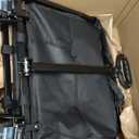 Collapsible Wagons Carts Foldable Heavy Duty, 500LBS Collapsible Wagon Cart Foldable with Wheels & Brakes, Large Folding Wagon Cart Utility for Camping, Picnic, Beach, Grocery, Sport, Shopping (Dark Black)