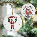 Santa Says 6 7 Christmas Ornament 2025 | Santa Ornaments for Christmas Tree | Funny 67 Meme Ornament | Funny 67 Gifts | Stocking Stuffers for Teens