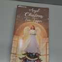 HMASYO Christmas Tree Topper Angel with Timer Lights, 12" Angel Tree Toppers with White Feather Wings, Star Light, Remote Control and USB Power Xmas Treetop Decor for Indoor Office Holiday Party