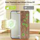 Titanium Cutting Boards for Kitchen, Cutting Board Double Sided Food Grade, Pure Titanium and Wheat Straw PP, Dishwasher Safe Easy to Clean Large Size 1611 (Silver)