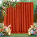 Rust Backdrop Curtains 10ft x 10ft Polyester Photo Backdrop Drapes for Birthday Party Stage Window Supplies Decorations (2 Panels 5ft X 10ft)