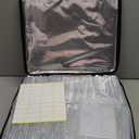 26 Slots Seed Storage Organizer Box with Insulated Bag That Holds 80-200 Seed Envelopes, Oxford Cloth Garden Seed Containers with Labels, Seed Packet Organizer for Plant, Flower ,Vegetable Seeds