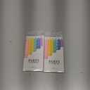 MTLEE Number 1 Birthday Candle with 12 Pcs Spiral Candles for Girls Macaron Pastel Rainbow Unicorn Pink Cake Topper for Sweet Theme Party Decoration (White)